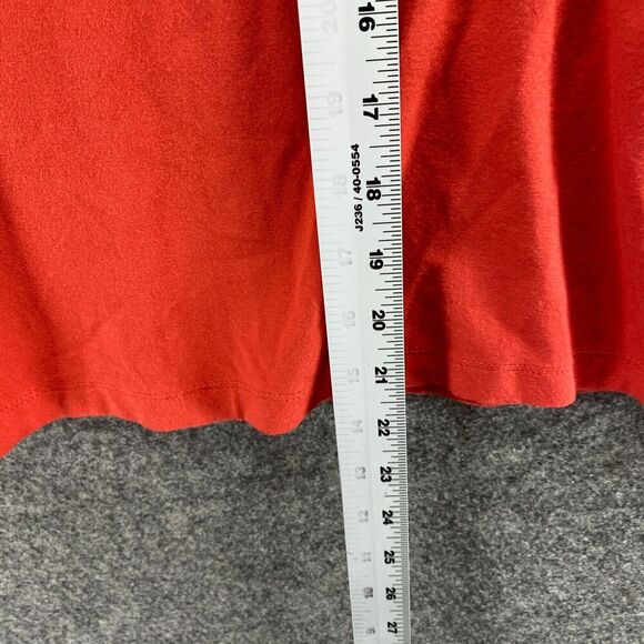 Talbots Top Women PM Petite Red Turtleneck Long Sleeve Rayon Pullover Casual - Picture 8 of 9